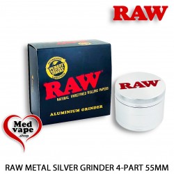 METAL GRINDER 4-PARTS 55MM - RAW - WEED THC LEGAL CANNABIS MEDVAPE